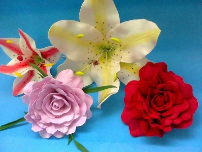 Поделки из фоамирана цветы