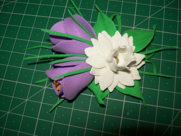 Крокус из фоамирана мастер