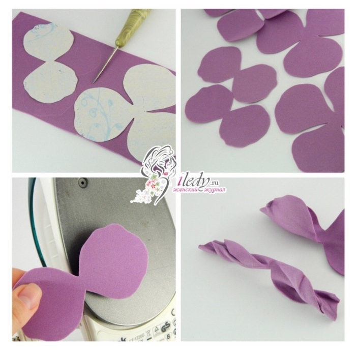 Простые цветы из фоамирана для начинающих