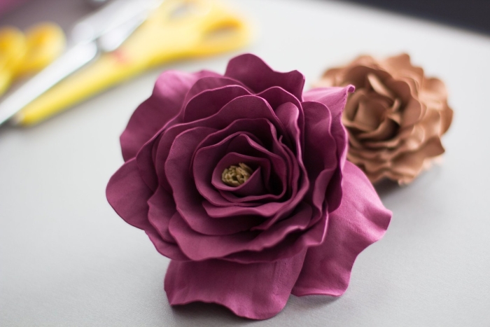 Цветок из фоамирана