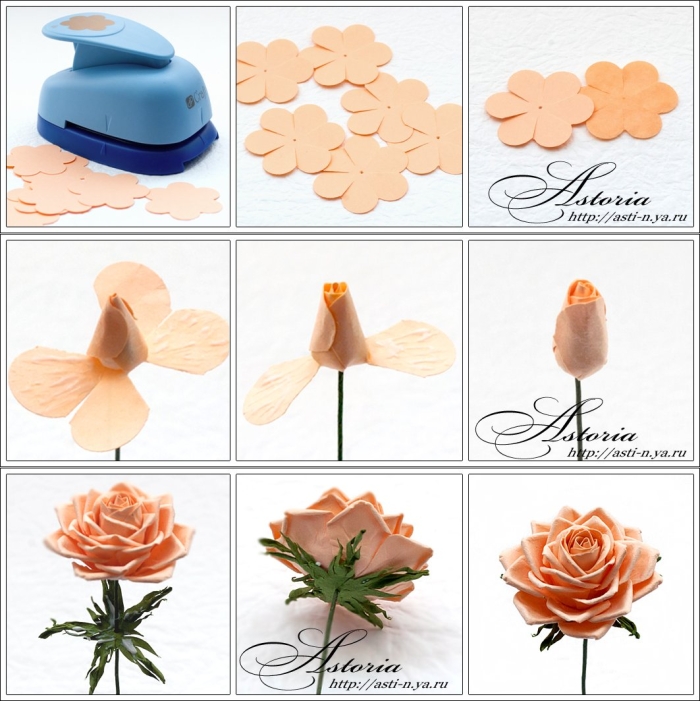Цветы из фоамирана своими руками схемы