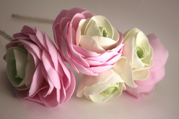 Ранункулюс из фоамирана мастер