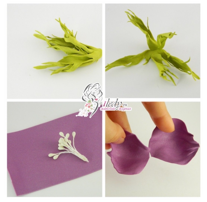 Цветы из фоамирана своими