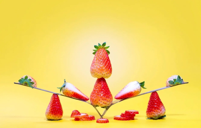 Фон клубника