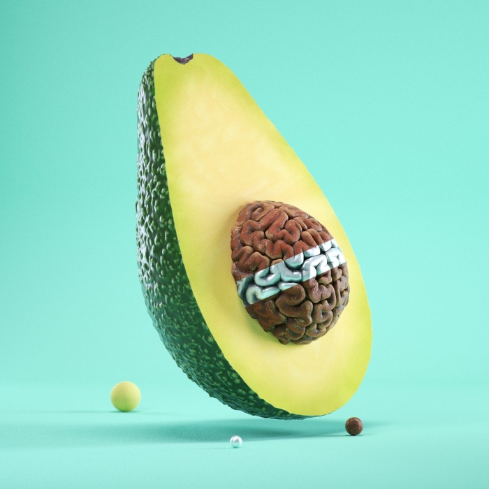 Авокадо модульная картина