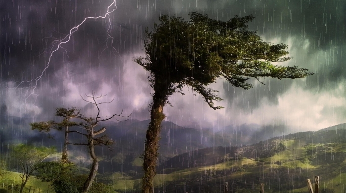 Природа с грозой