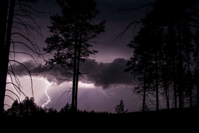 Lightning storm