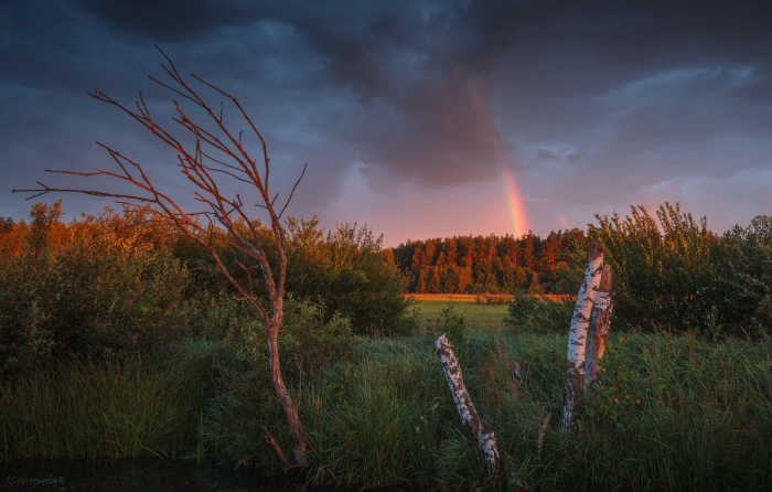Пейзаж с радугой