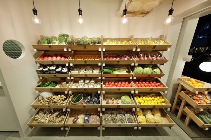 Магазин овощи фрукты дизайн