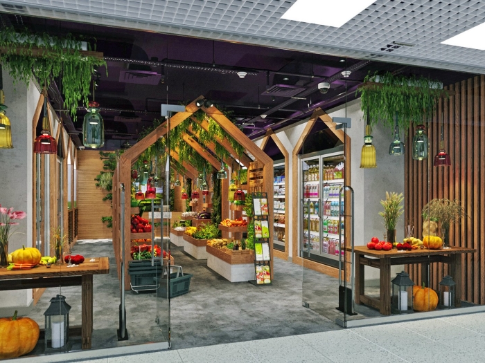 Декор для продуктового магазина