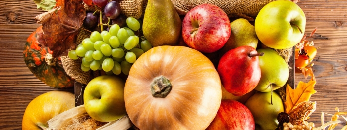 Осенние овощи и фрукты