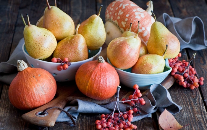 Осенние овощи и фрукты