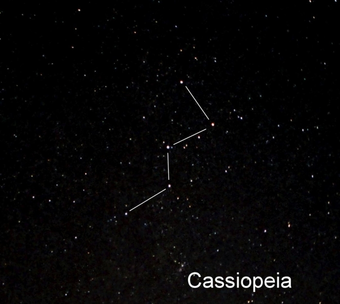 Созвездие кассиопея схема