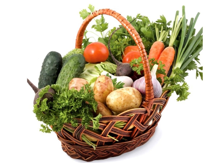 Овощи в корзине