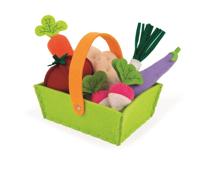 Набор овощей в корзинке