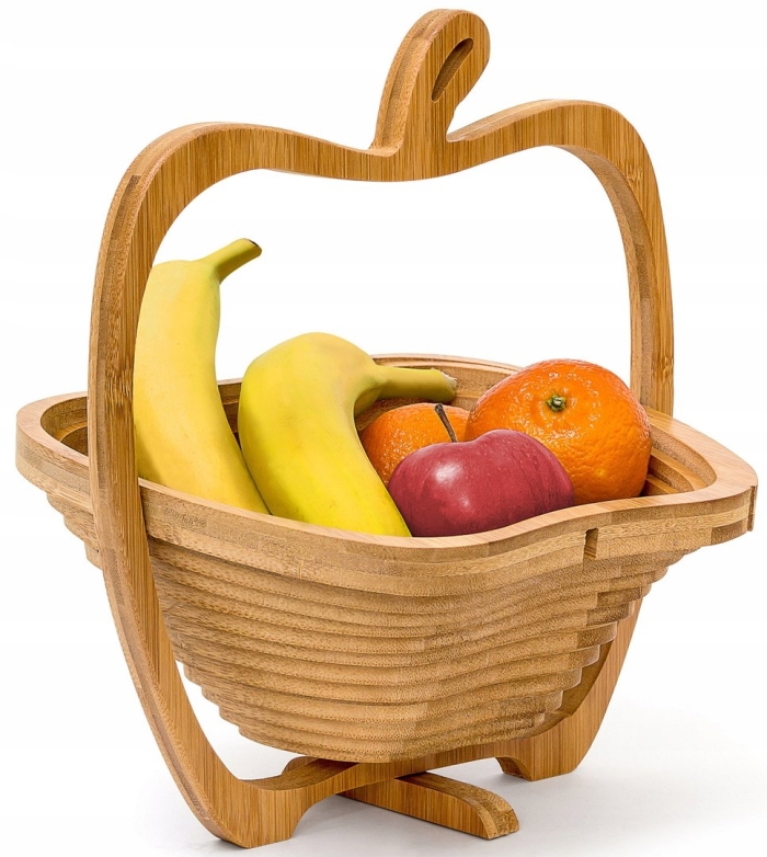 Фруктовница деревянная складная корзина