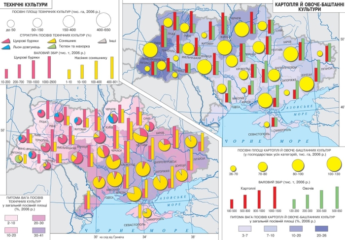 Карта промышленности украины