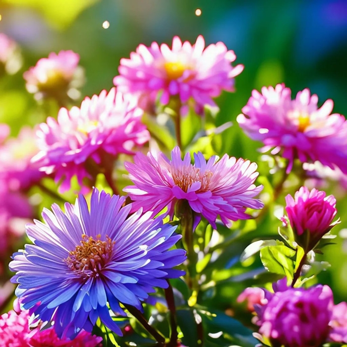 Астра в саду