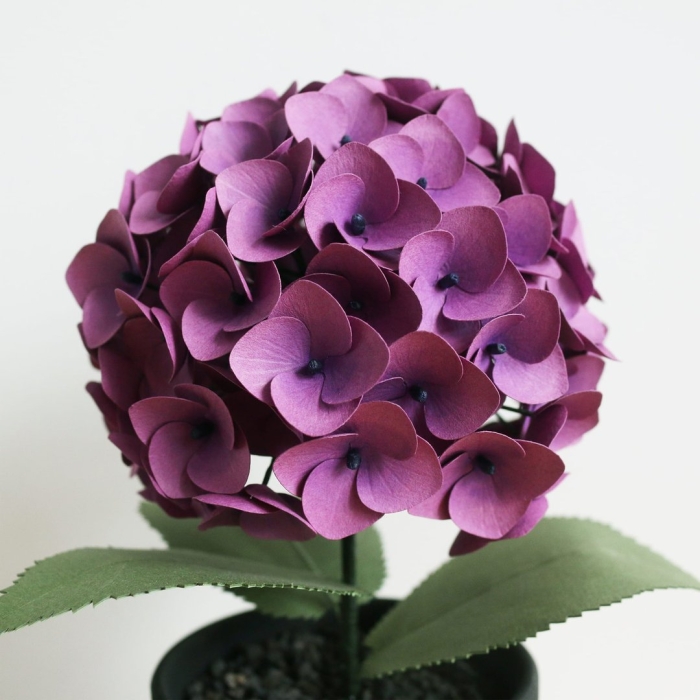 Гортензия из бумаги