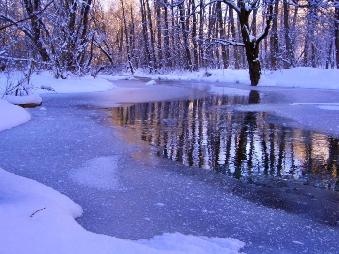 Лед на реке