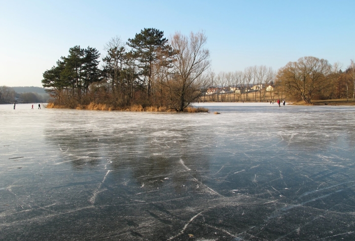 Frozen pond