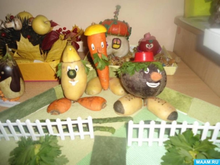 Поделка из овощей в детский сад