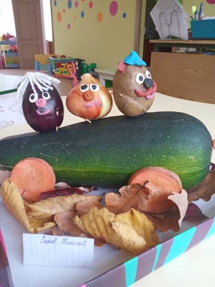 Поделки из овощей для детского сада своими руками