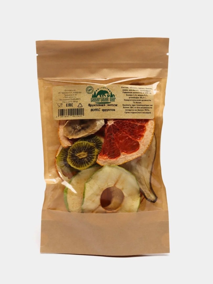 Фруктовые чипсы микс