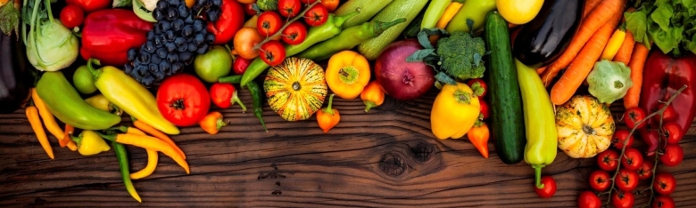 Фрукты овощи панорама