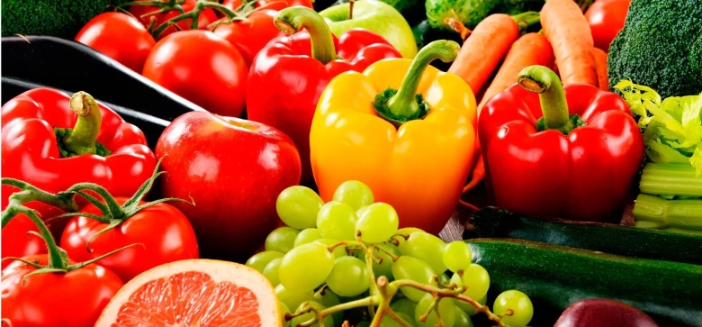 Овощи фрукты баннер