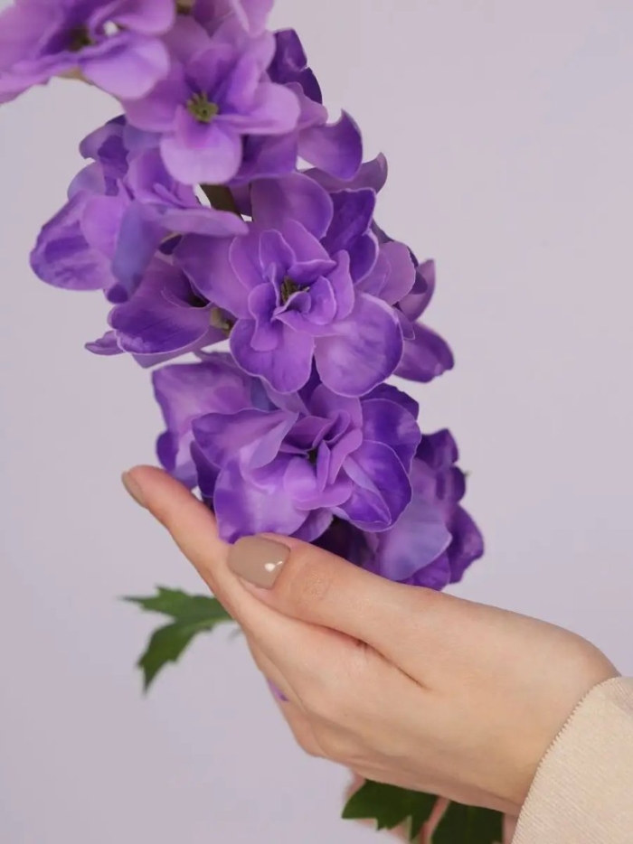 Дельфиниум искусственный сиреневый