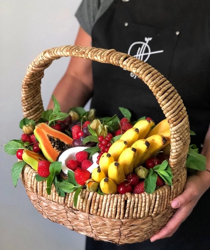 Корзина с фруктами