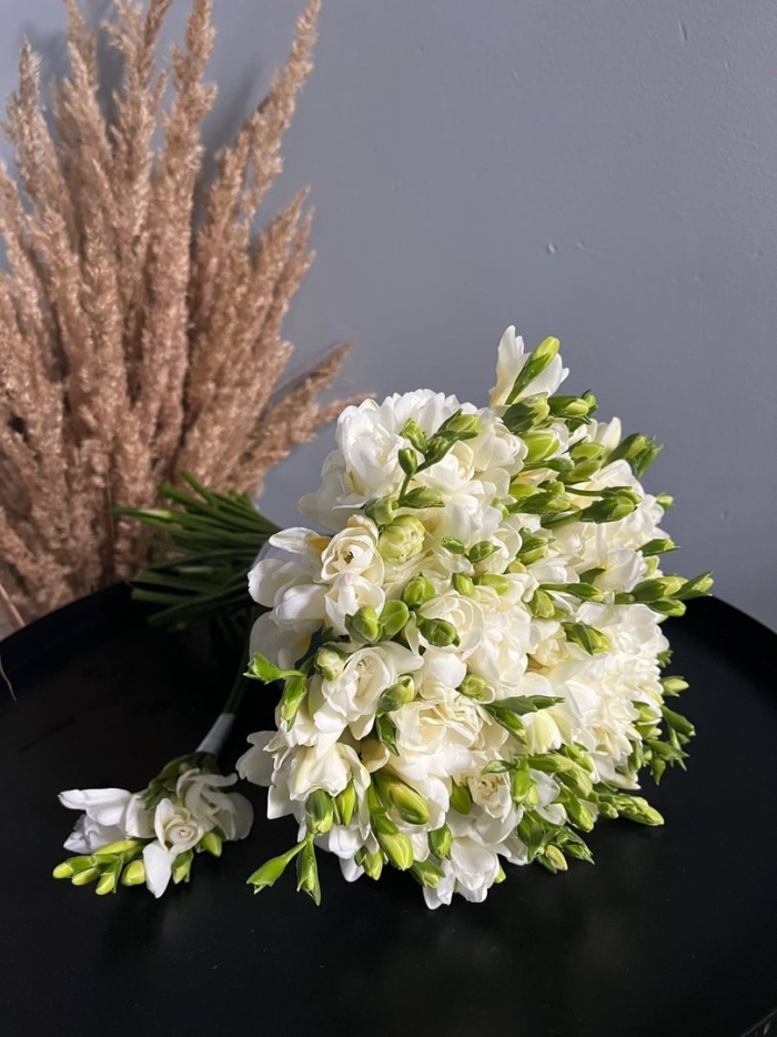 Фрезия махровая белая