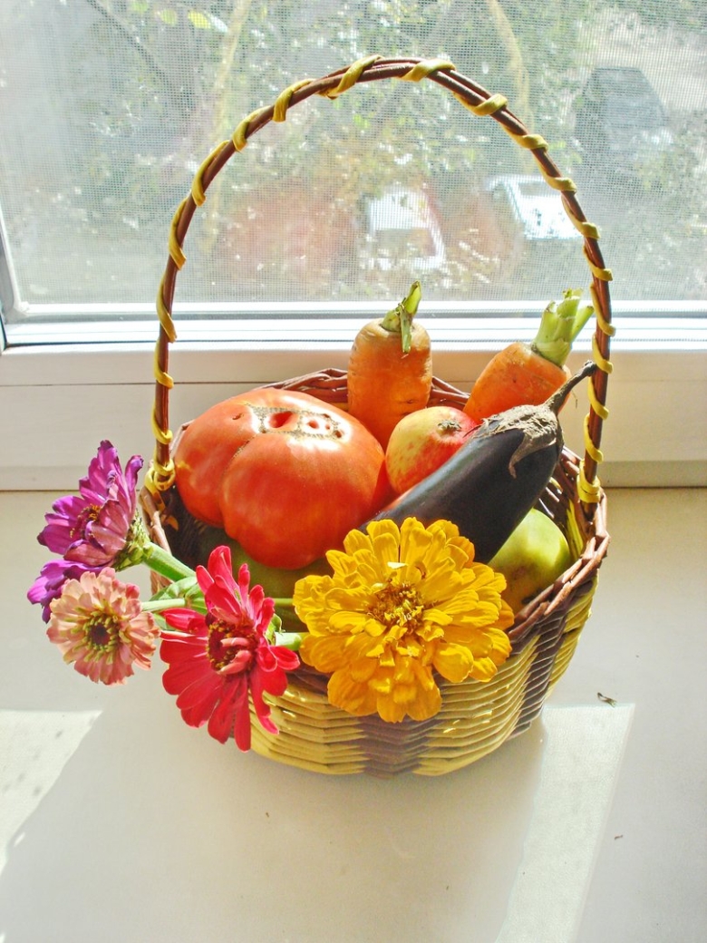 Осенняя корзинка поделка