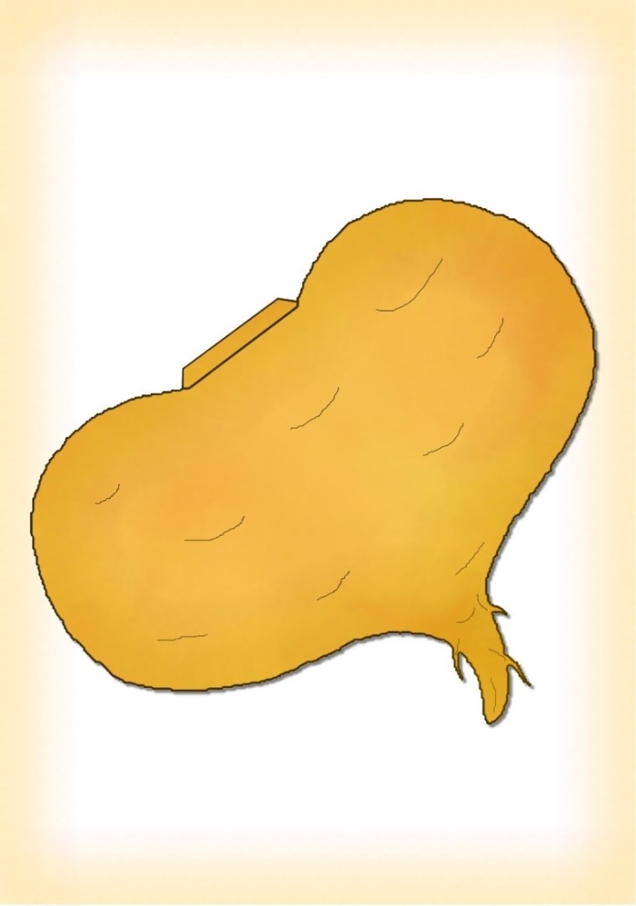 Картошка мультяшная
