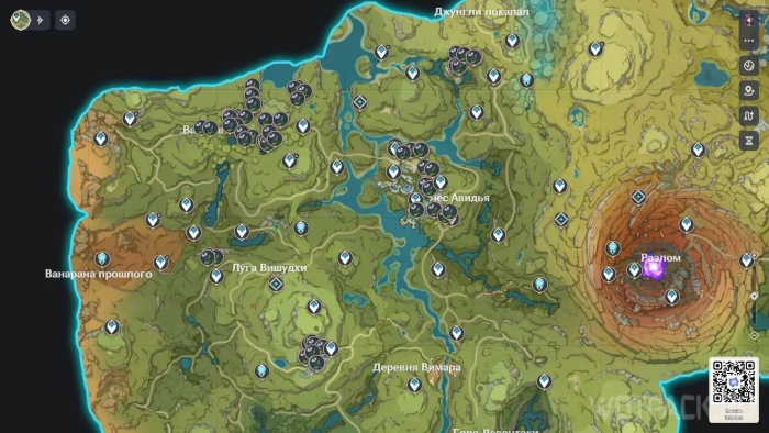 Интерактивная карта genshin impact