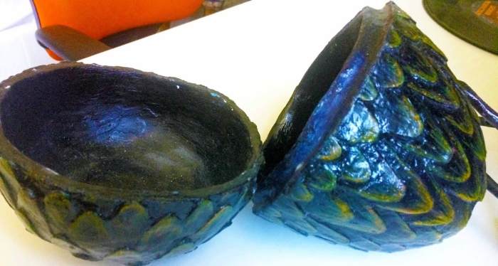 Яйцо дракона папье маше