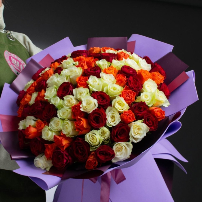 101 роза микс