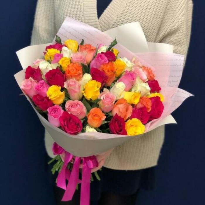 51 роза кения микс