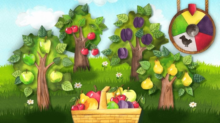 Игра лис собирает яблоки