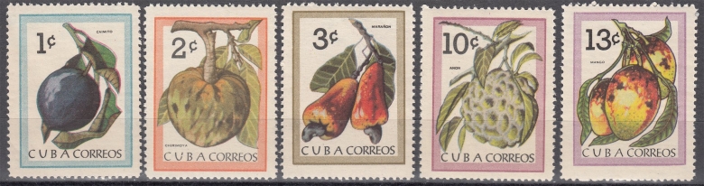 Марки с фруктами