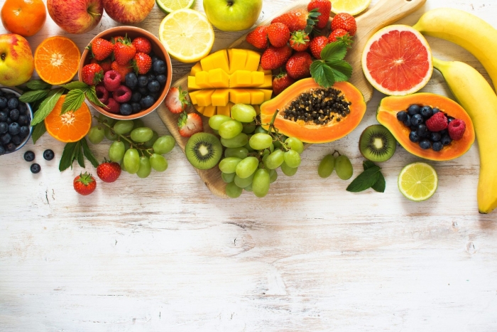 Фон с фруктами