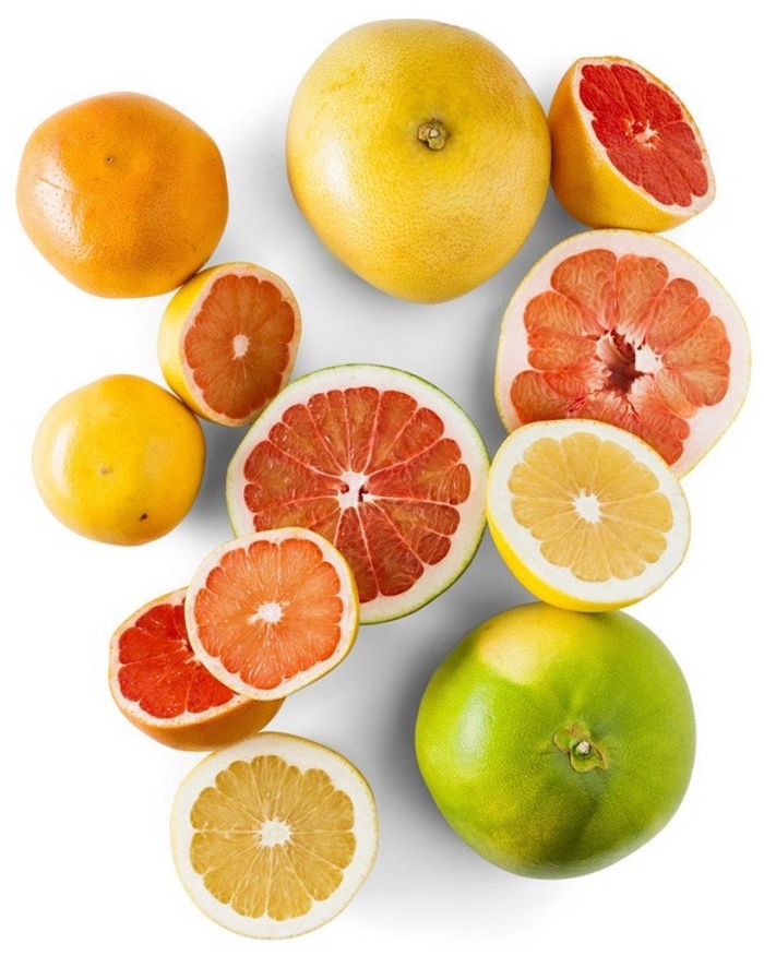 Фрукты сверху