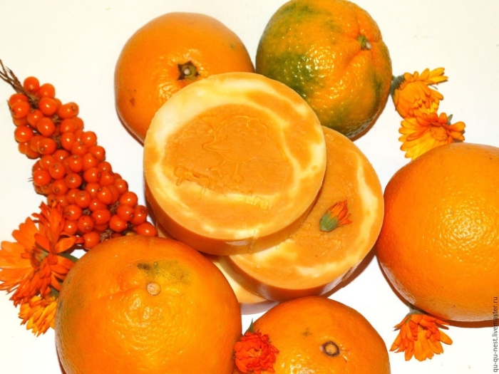 Мыло с цедрой апельсина