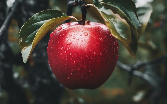 Яблоня с яблоками