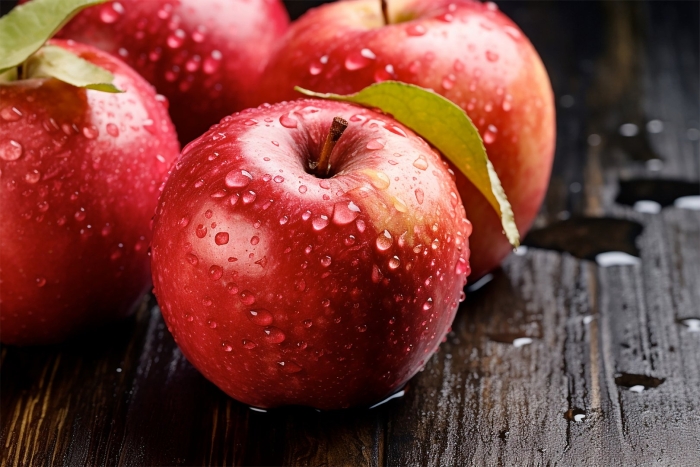 Яблоко макросъемка