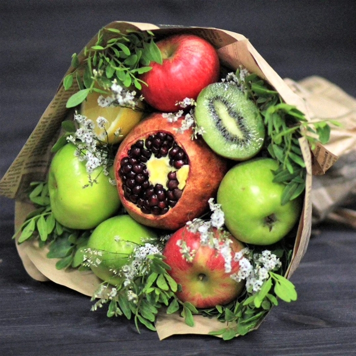 Фруктовый букет  лайм-гранат