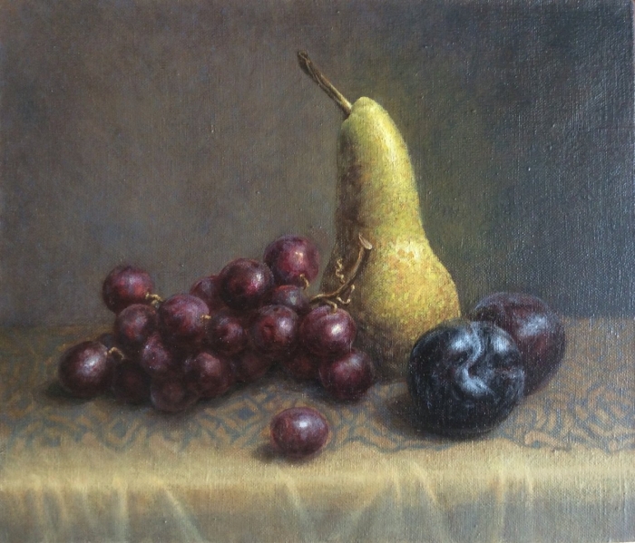 Натюрморт с фруктами маслом