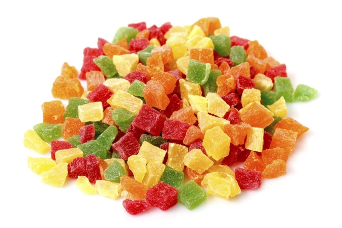 Ананас кубики цукаты