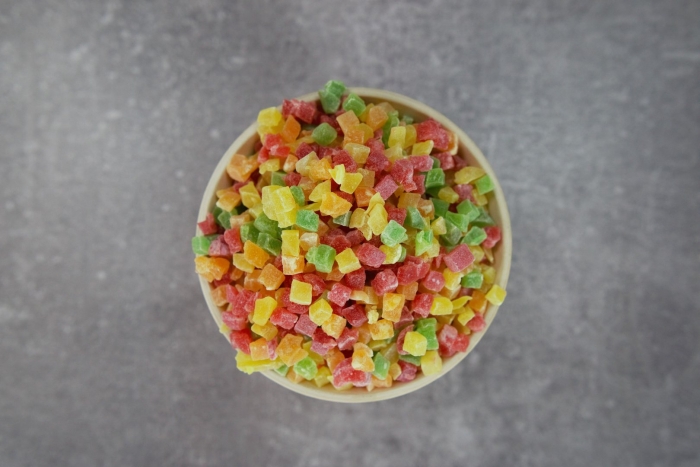 Цукаты кубики микс